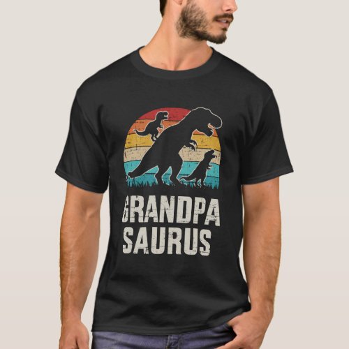 Grandpasaurus Dinosaur For Grandpa FatherS Day T_Shirt