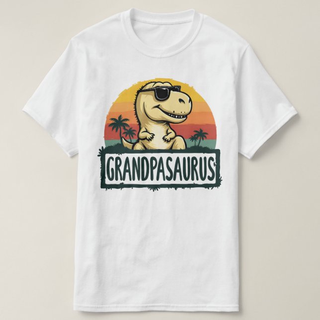 Grandpasaurus Dinosaur Grandpa Saurus Father's Day T-Shirt (Design Front)