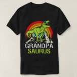Grandpasaurus Dinosaur Grandpa Saurus Father's Day T-Shirt<br><div class="desc">Get this funny saying outfit for your special proud grandpa from granddaughter, grandson, grandchildren, on father's day or christmas, grandparents day, or any other Occasion. show how much grandad is loved and appreciated. A retro and vintage design to show your granddad that he's the coolest and world's best grandfather in...</div>