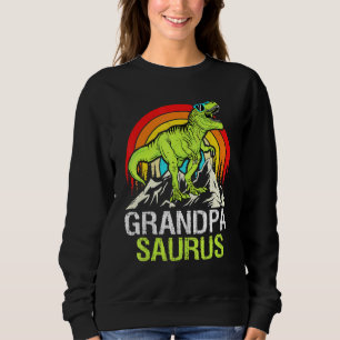 Grandpasaurus Fun Dinosaur Grandpa Saurus Family M Sweatshirt