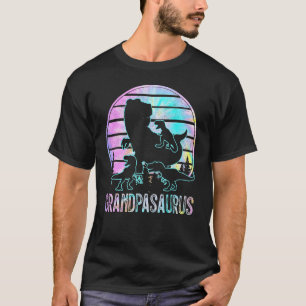 Grandpasaurus Retro Grandpa Saurus Dinosaur Kid Fa T-Shirt