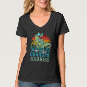 Grandpasaurus Rex Dinosaur Retro Dad Saurus Famil T-Shirt