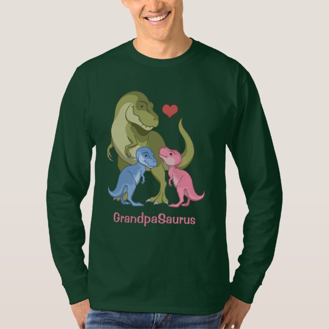 Grandpasaurus T-Rex & Baby Boy Dinosaur T-Shirt