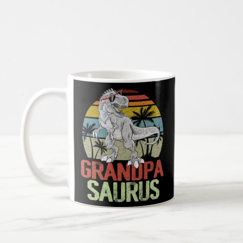 Grandpasaurus T Rex Dinosaur Grandpa Saurus Family Coffee Mug