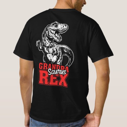 Grandpasaurus T Rex Dinosaur Grandpa Saurus Family T_Shirt