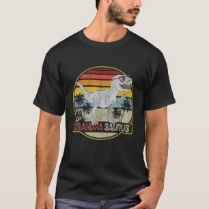 Grandpasaurus T Rex Dinosaur Grandpa Saurus Family T-Shirt