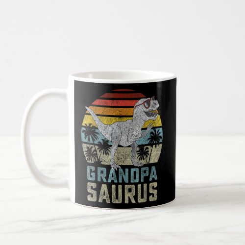 Grandpasaurus T Rex Dinosaur Grandpa Saurus Vinta Coffee Mug
