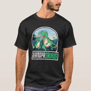 Grandpasaurus T Rex Dinosaur Saurus Grandpa Matchi T-Shirt
