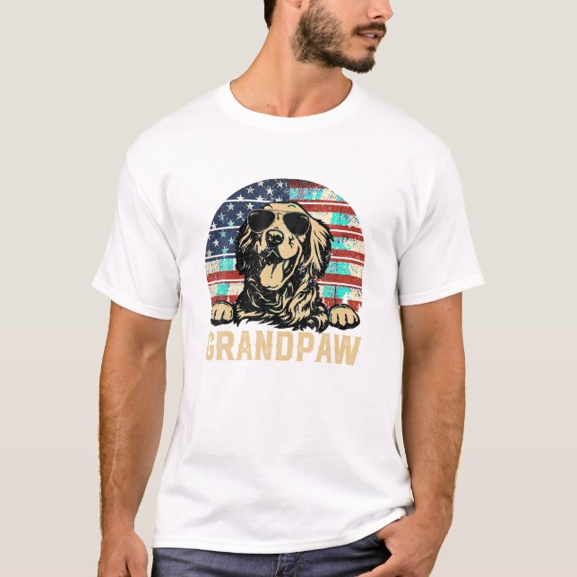 Grandpaw American Flag T-Shirt (Front)