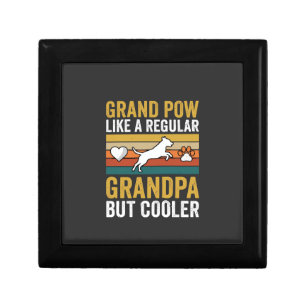 Grandpaw Grandpa Dog Lover Retro Gift Box