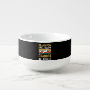 Grandpaw Grandpa Dog Lover Retro Soup Mug