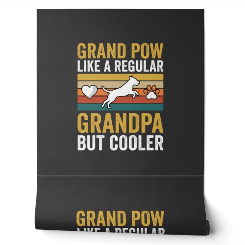 Grandpaw Grandpa Dog Lover Retro Wallpaper