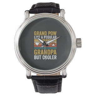 Grandpaw Grandpa Dog Lover Retro Watch