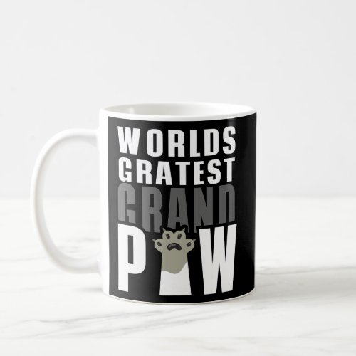 Grandpaw Worlds Greatest Grand Paw cat dad Coffee Mug