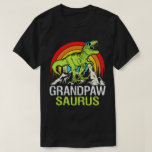 Grandpawsaurus Dinosaur Grandpa Saurus Fathers Day T-Shirt<br><div class="desc">Get this funny saying outfit for your special proud grandpa from granddaughter, grandson, grandchildren, on father's day or christmas, grandparents day, or any other Occasion. show how much grandad is loved and appreciated. A retro and vintage design to show your granddad that he's the coolest and world's best grandfather in...</div>