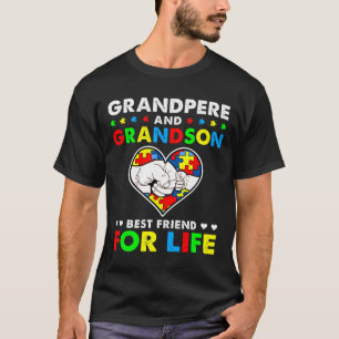Grandpere And Grandson Best Friend For Life Autism T-Shirt