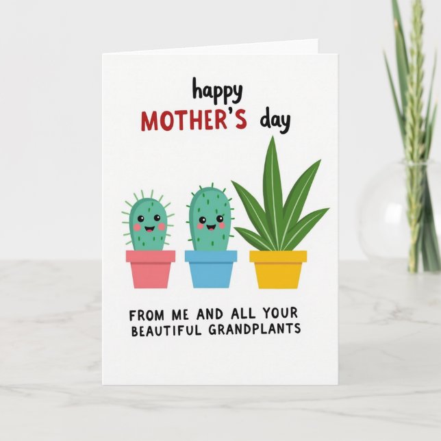 Grandplants Mothers Day Message Card (Front)