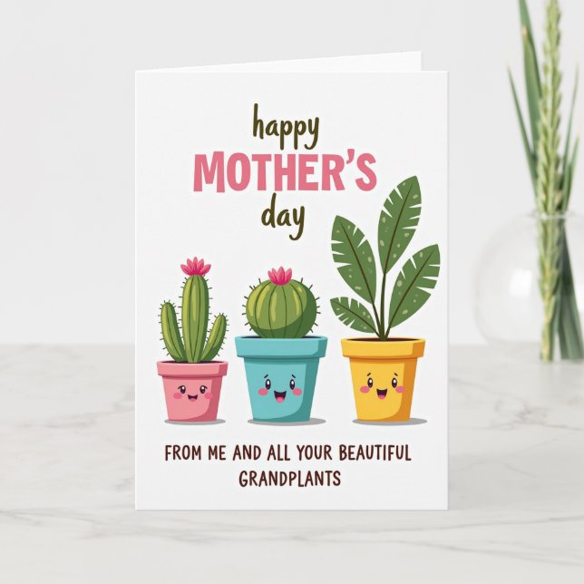 Grandplants Mothers Day Plants Card (Front)