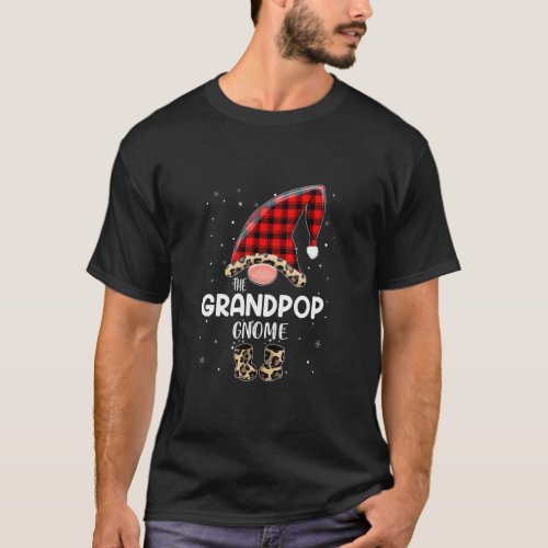 Grandpop Gnome Buffalo Plaid Matching Family Chris T_Shirt