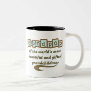 Grandpop of Gifted Grandchildren Two-Tone Coffee Mug