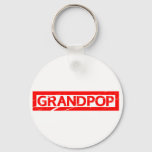 Grandpop Stamp Keychain