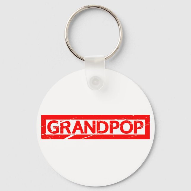 Grandpop Stamp Keychain (Front)