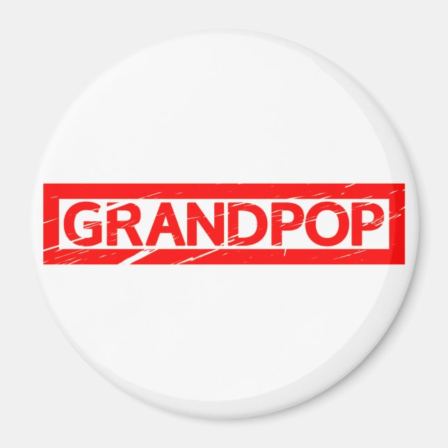 Grandpop Stamp Magnet (Front)