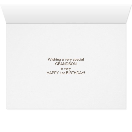 Grandson 1st Birthday Yellow Excavator Add Name (Inside Horizontal (Bottom))