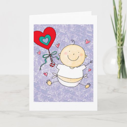 Grandson 1st Valentines Day_ Greeting Card