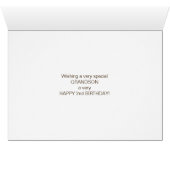 Grandson 2nd Birthday Yellow Excavator Add Name (Inside Horizontal (Bottom))