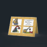 Grandson 5th Birthday, Trucks Card<br><div class="desc">On your Grandson’s 5th birthday,  this fun card will show him a lot of action! The working trucks are each helping in their own way to wish your grandson a happy 5th birthday</div>