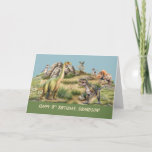 Grandson 8th Birthday Baby Dinosaur Life-Like Card<br><div class="desc">Celebrate your grandson's 8th birthday with this dino-mite card! The life-like design features baby dinosaurs on a birthday adventure, setting the stage for a roaring celebration. The heartfelt message inside expresses warm wishes for a day as amazing as he is, roaring with fun and loaded with love. Perfect for the...</div>