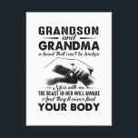 Grandson and grandma bond that cant be broken canvas print<br><div class="desc">Grandson and grandma bond that cant be broken</div>
