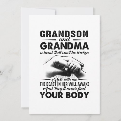 Grandson and grandma bond that cant be broken gift announcement