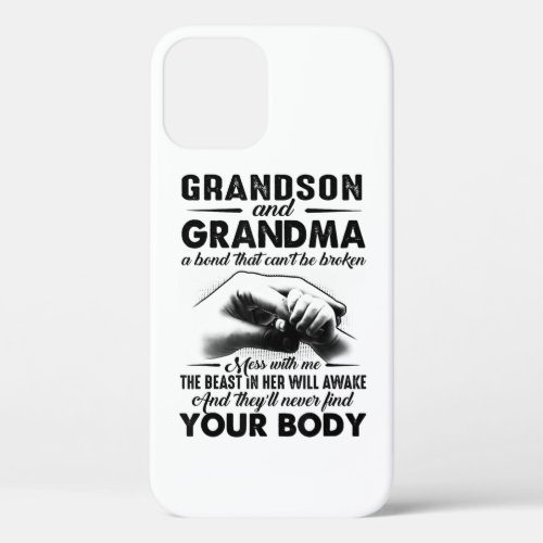 Grandson and grandma bond that cant be broken gift iPhone 12 case