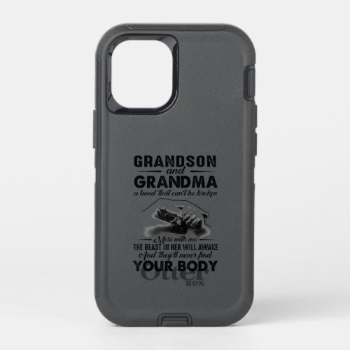 Grandson and grandma bond that cant be broken gift OtterBox defender iPhone 12 mini case