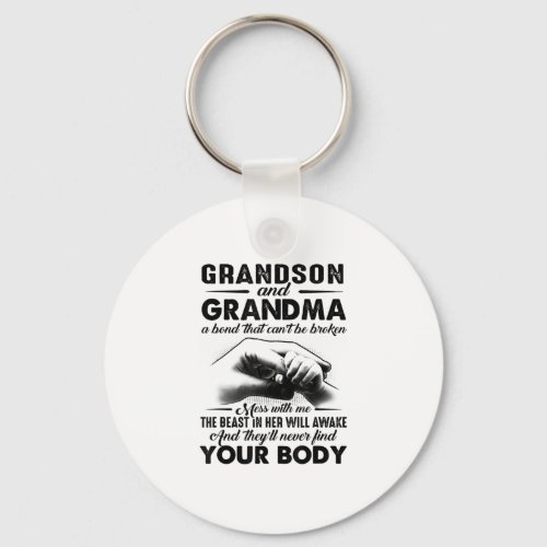 Grandson and grandma bond that cant be broken keychain