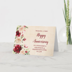 Grandson and his Wife Wedding Anniversary Card