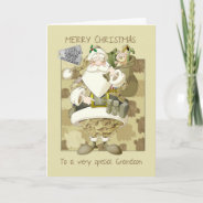 Grandson, Armed Forces Military Christmas Greeting Holiday Card at Zazzle