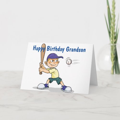 **GRANDSON** BATTER UP/HAVE A HAPPY BIRTHDAY