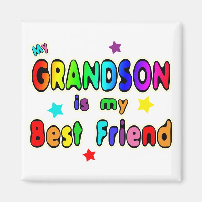 Grandson Best Friend Magnet (Front)
