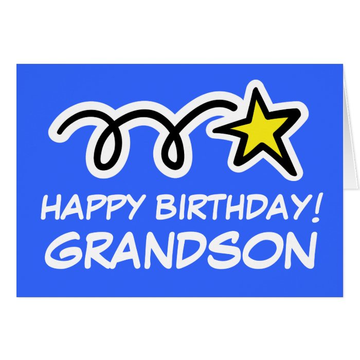 Grandson Birthday card