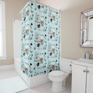 Grandson Birthday Custom Photo Minimalist Shower Curtain