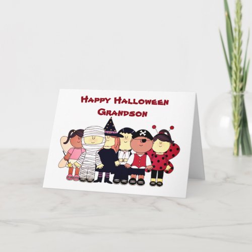GRANDSON  BOO TO YOU CARD