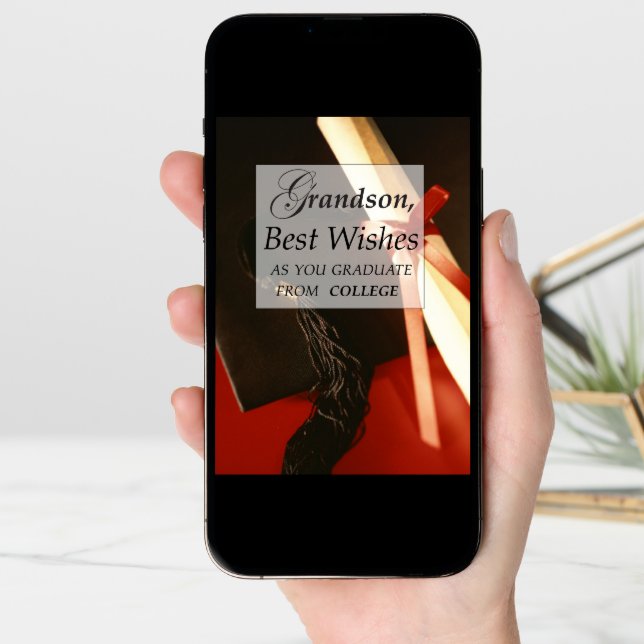 Grandson College Graduation Card (Front Digital)