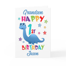 Grandson Dinosaur 1st Birthday