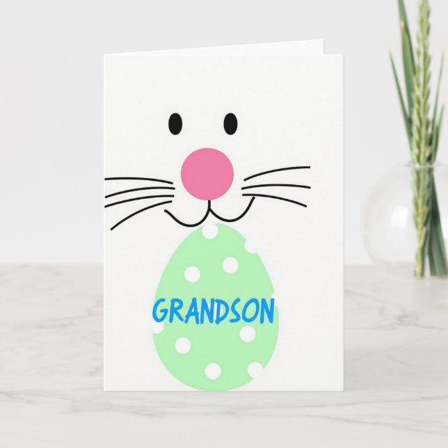 Grandson Easter Egg Card (Front)
