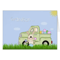 Grandson, Easter Truck Card