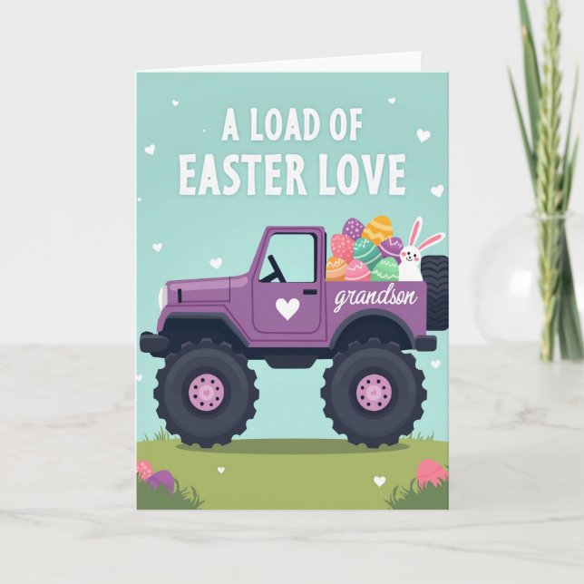 Grandson Easter Vehicle Load Card (Front)