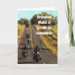 **GRANDSON** ENJOY THE RIDE ON "YOUR BIRTHDAY" CARD<br><div class="desc">TELL HIM ON HIS BIRTHDAY... "GRANDSON ENJOY THE RIDE" FOR IT IS NOT EVERYDAY THAT YOU HAVE A BIRTHDAY. THANKS FOR STOPPING BY 1 OF MY 8 STORES!!!! ( REMEMBER YOU CAN CHANGE TO WHOM YOU SEND IT AND THE VERSE INSIDE AND OUT)</div>